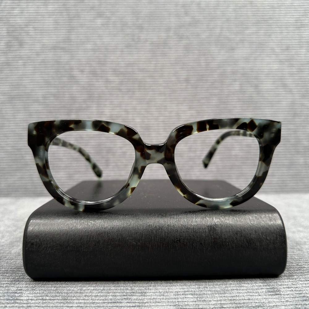Warby Parker Banks 142 Eyeglasses Frames Sea Glass Tortoise Cat Eye 52-21-145